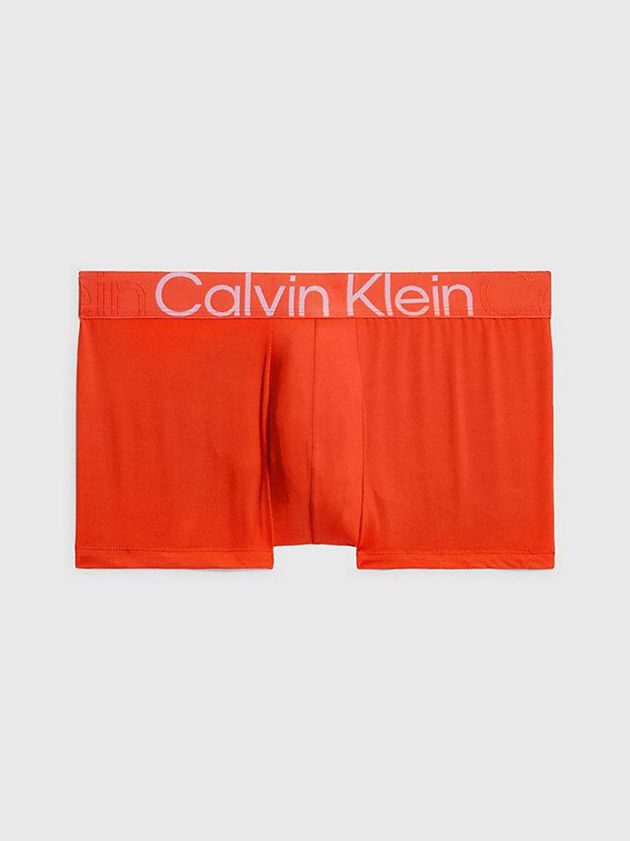 Calvin Klein USA Low Rise - Effect Mens Trunks Orange 1847205-WH